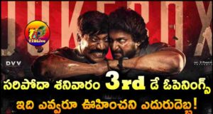 SARIPODHAA SANIVAARAM movie 3rd Day Box Office Collections Openings